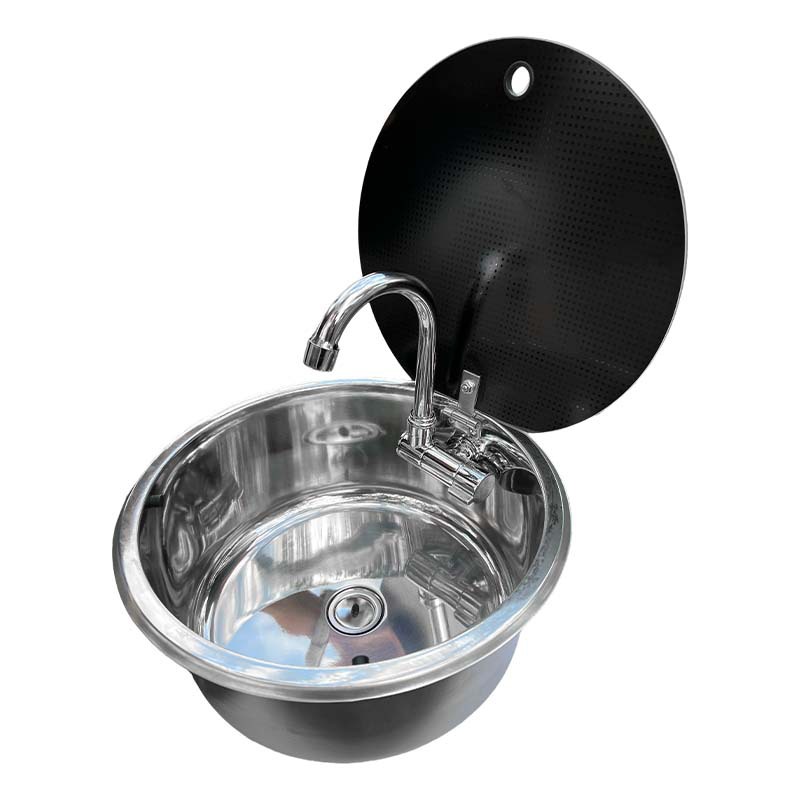 Kitchen - RV بالوعة دائرية مع غطاء المطبخ