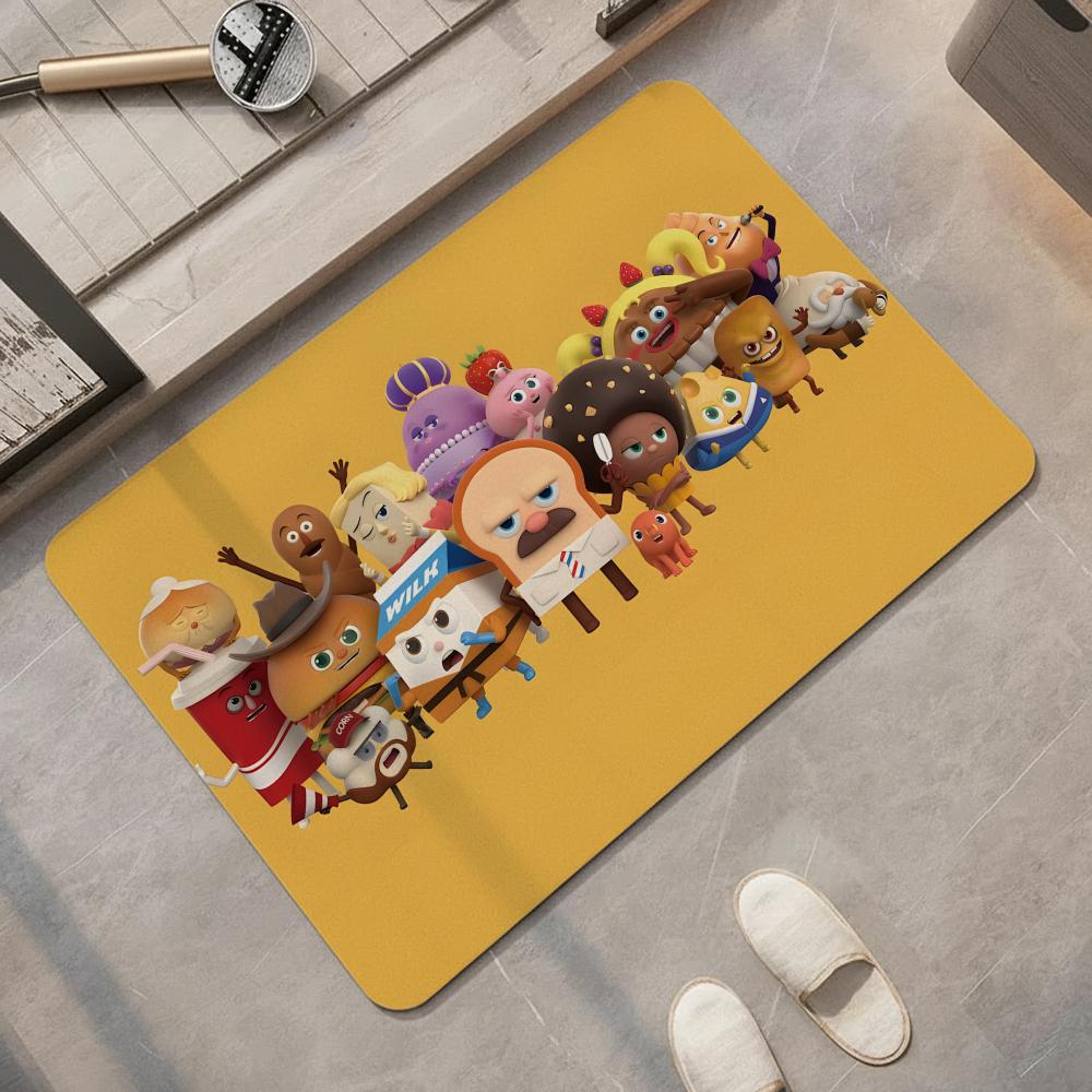 Quick Dry Diatomite Bath Mat - سجادة أرضية كرتونية بتصميم B-Bread B-Barbershop،