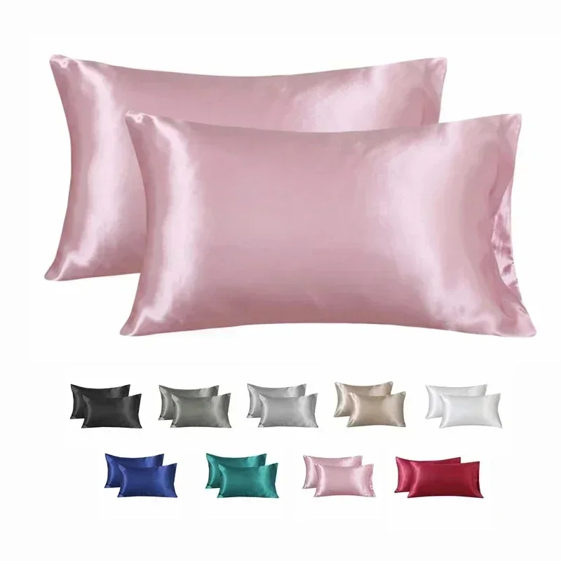 Satin Silk Pillowcase Hair Skin - غطاء وسادة حريري 100% غطاء وسادة