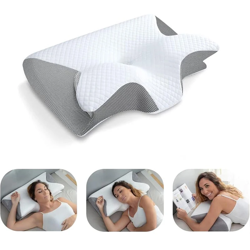 Memory Foam Orthopedic Pillow Neck Pain - وسادة عنق طبية مصنوعة من الفوم