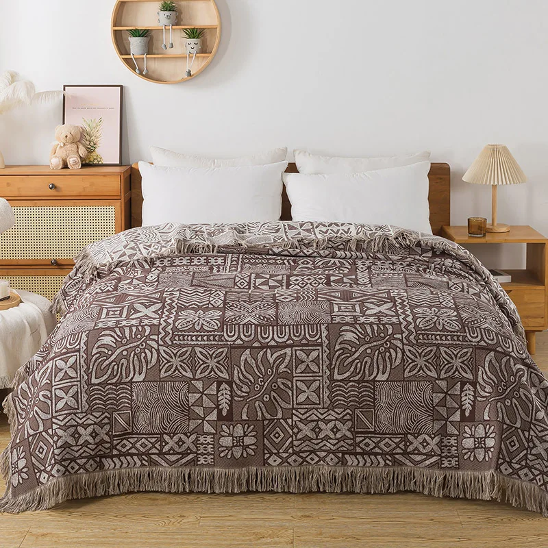 Muslin Cotton Bedspread - أغطية سرير قطنية من 4 طبقات