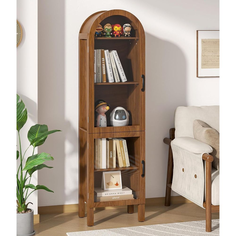 خزانة عرض مقوسة بارتفاع 64.17  - مراجعة Storage & Organization وسعره