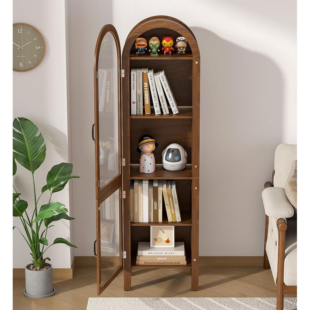 خزانة عرض مقوسة بارتفاع 64.17  - مراجعة Storage & Organization وسعره