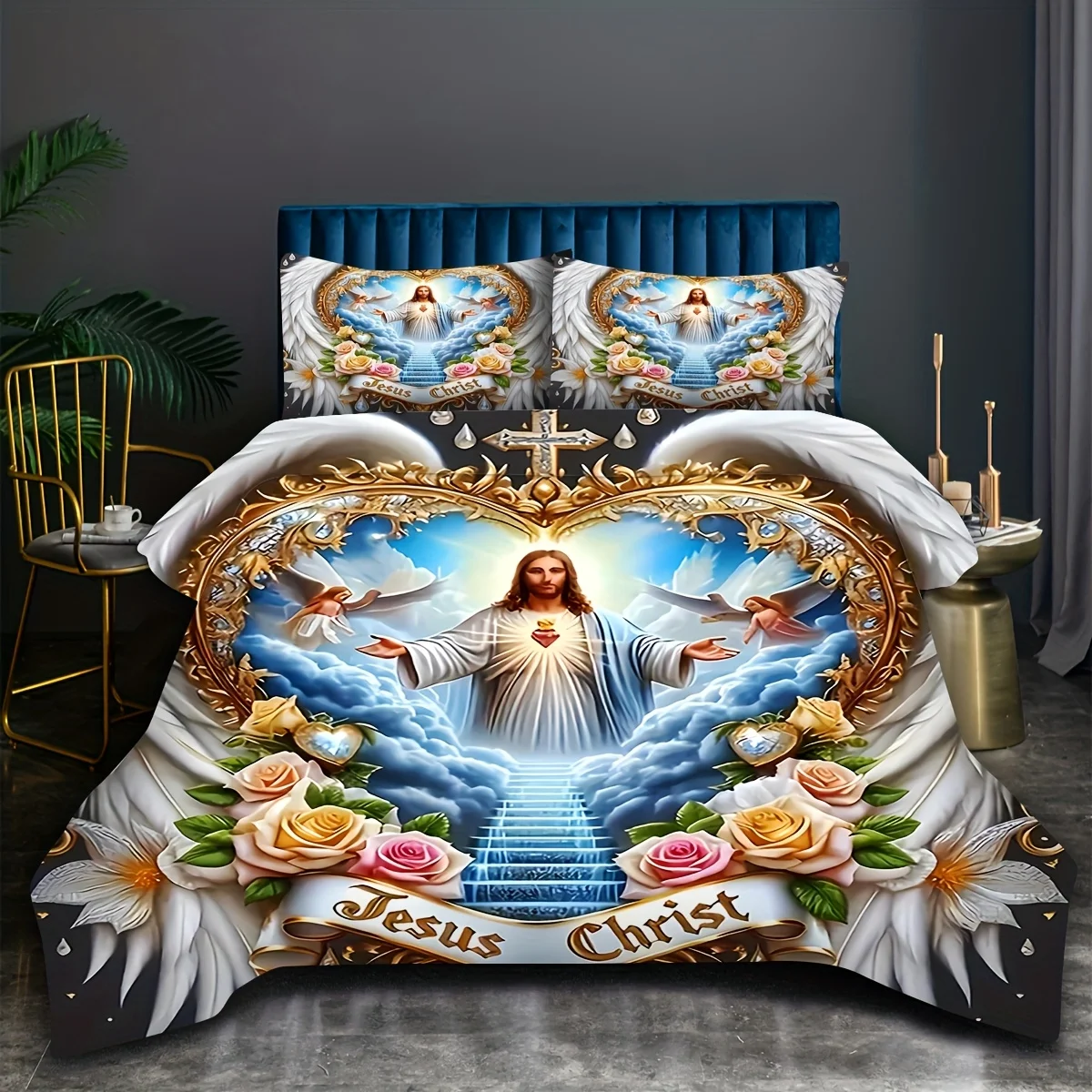 أجنحة التعبّد المقدس، صليب، زه - مراجعة Duvet Cover Sets With Zipper وسعره