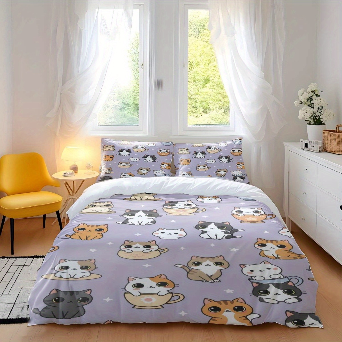 طقم غطاء لحاف ناعم من ثلاث قطع - مراجعة Duvet Cover Sets With Zipper وسعره