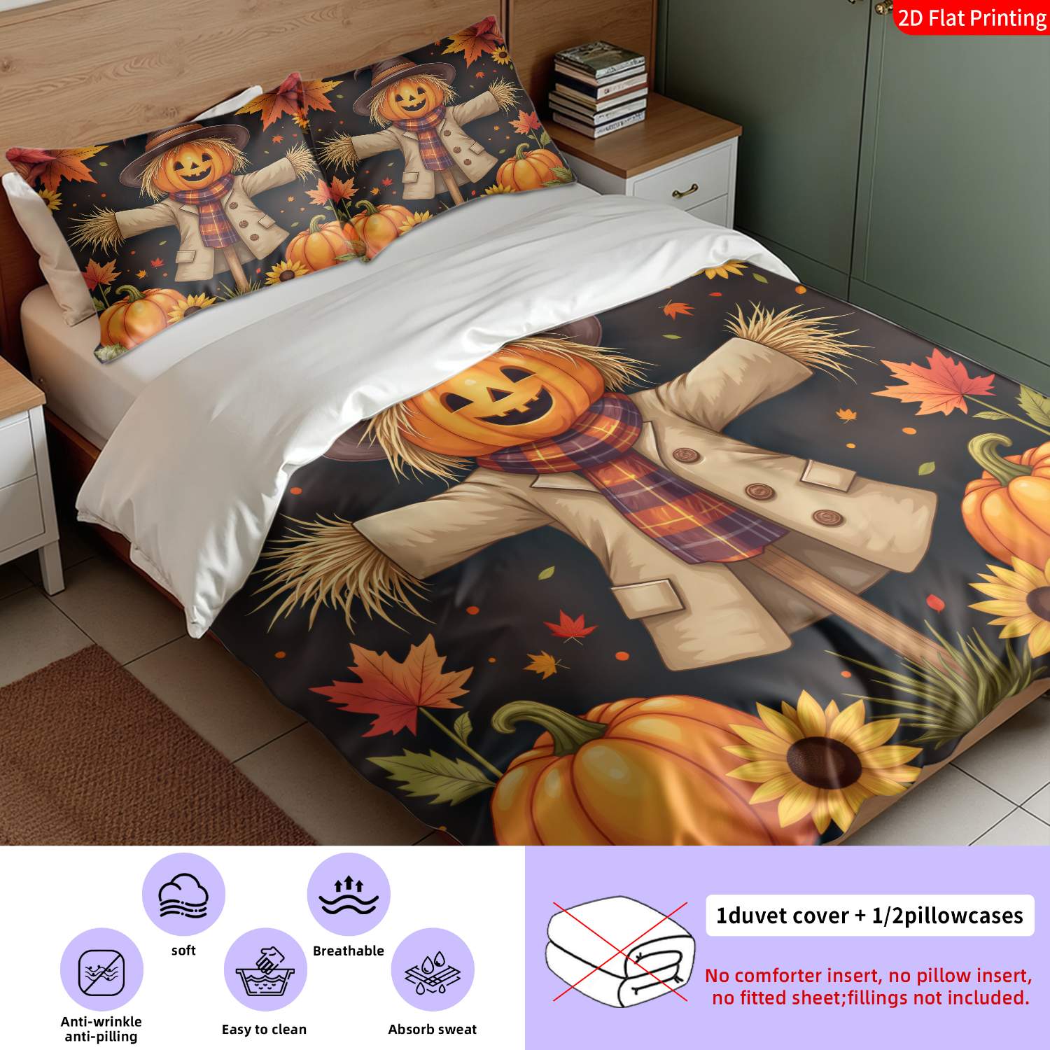 طقم غطاء لحاف مع أغطية وسائد،  - مراجعة Duvet Cover Sets With Zipper وسعره