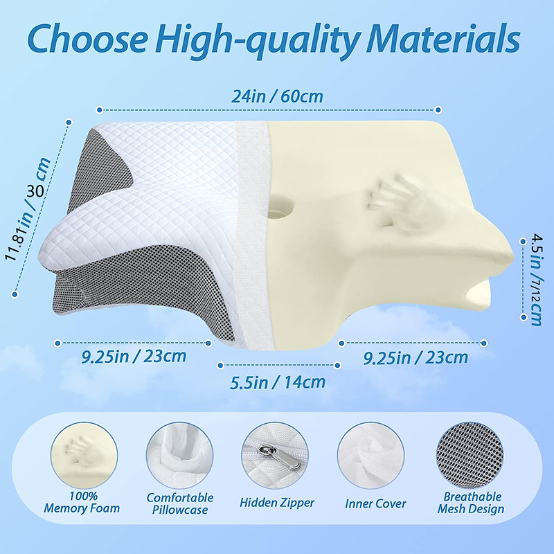 وسادة عنق جديدة من الفوم الذاك - مراجعة Anti Snore Contour Pillow وسعره