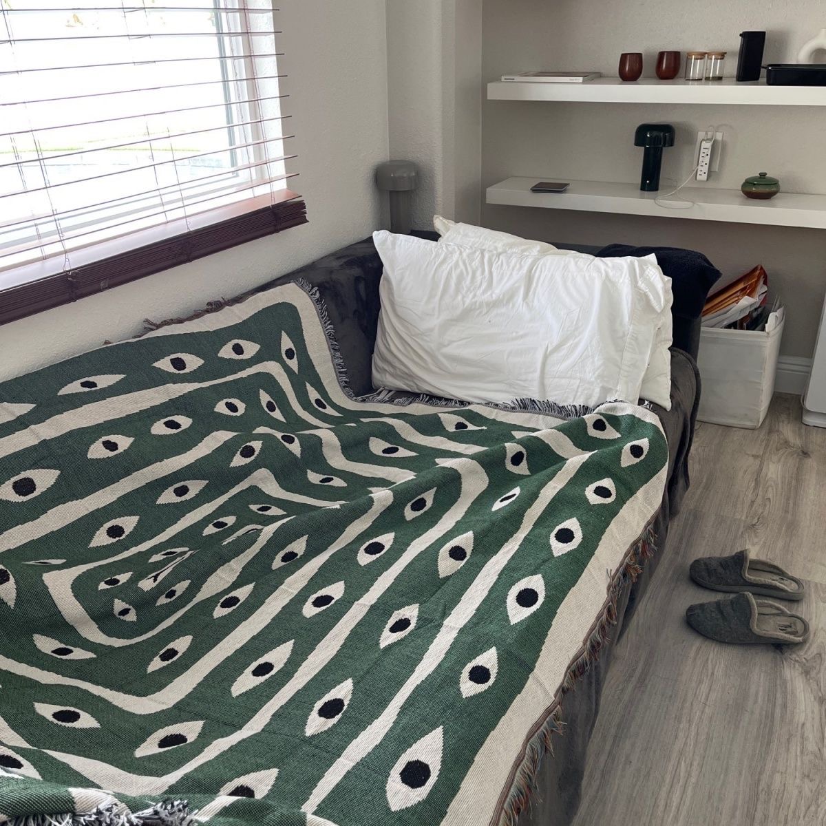 المنسوجات مدينة Ins العين ثعبا - مراجعة Boho Throw Blanket Fringe وسعره