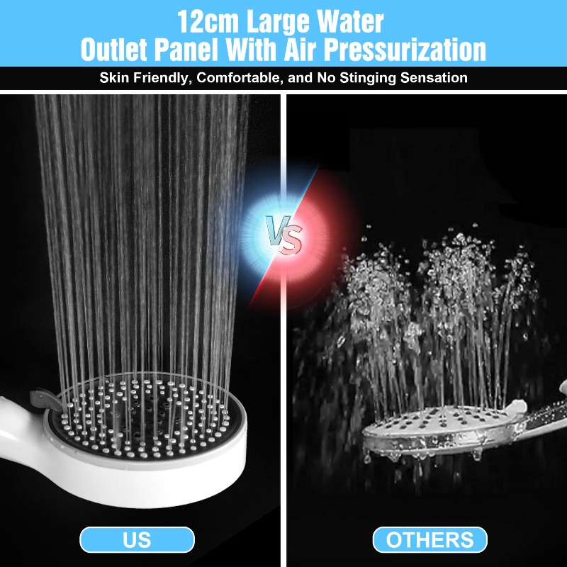 مجموعة رأس دش قابلة للتعديل بخ - مراجعة High Pressure Shower Head Handheld وسعره