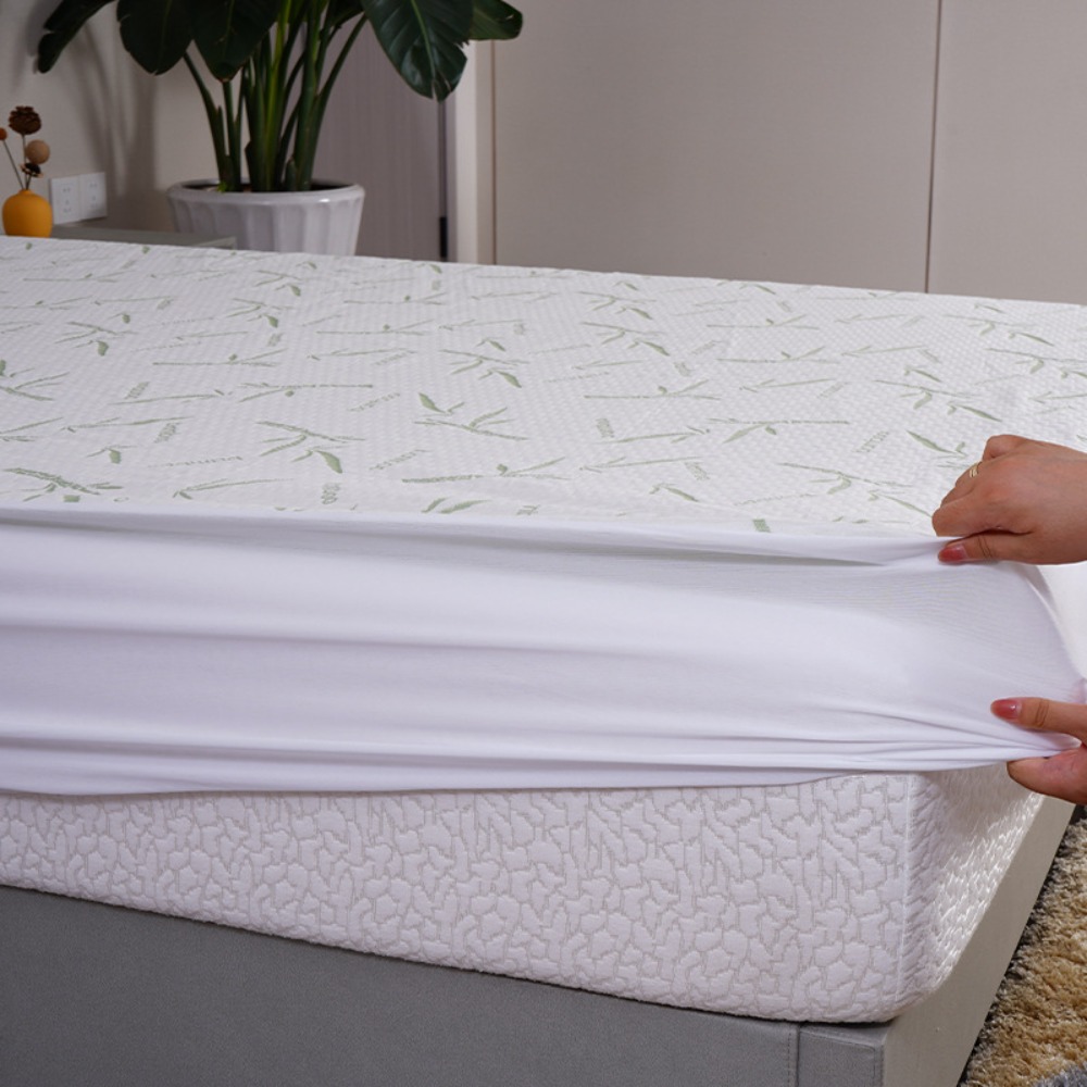 غطاء مرتبة من ألياف الخيزران م - مراجعة Waterproof Mattress Protector Breathable وسعره
