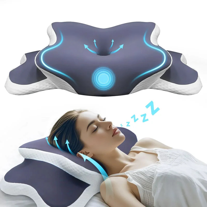 وسادة من الفوم الذاكر، وسادة ع - مراجعة Memory Foam Orthopedic Pillow Neck Pain وسعره