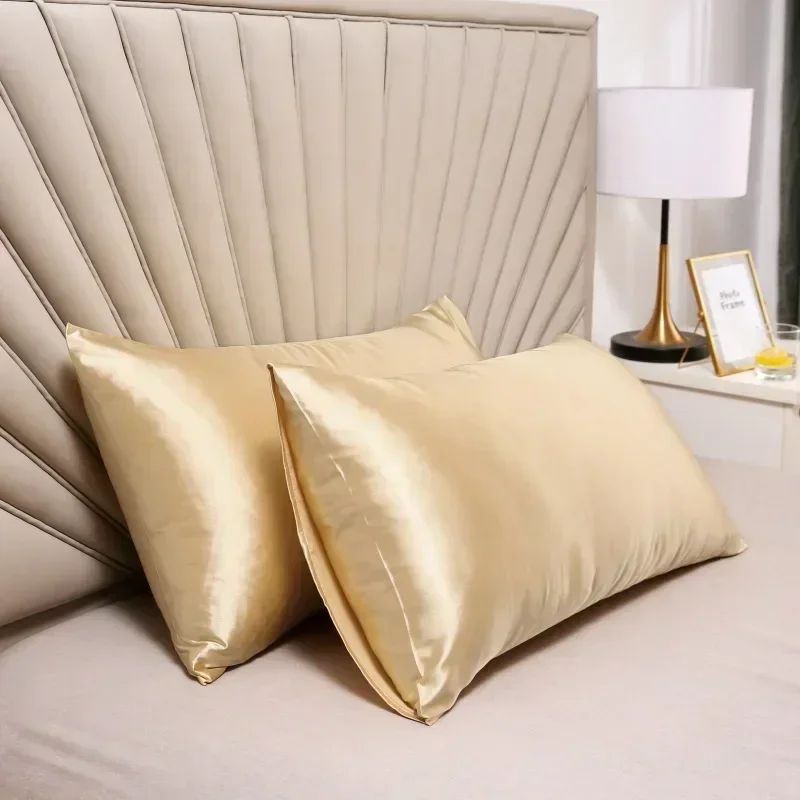 غطاء وسادة حريري 100% غطاء وسا - مراجعة Satin Silk Pillowcase Hair Skin وسعره
